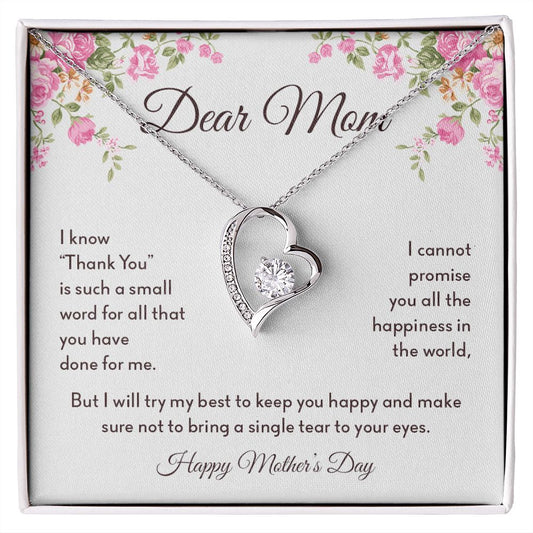 Happy Mother's Day Mom | Forever Love Necklace
